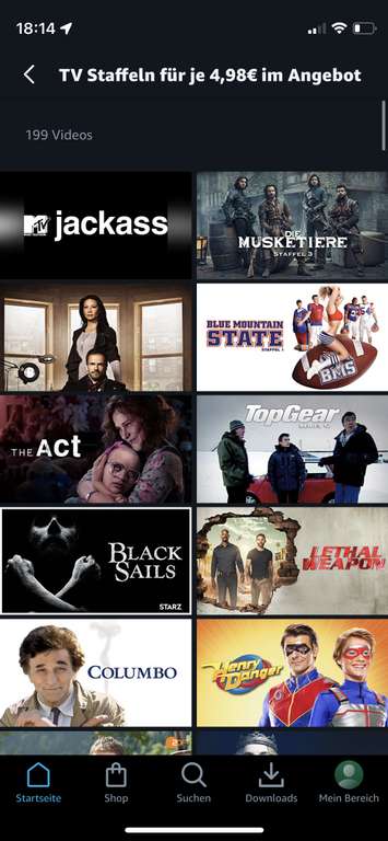 Amazon 50% auf Black Sails Staffeln & viele weitere Serien und Filme
