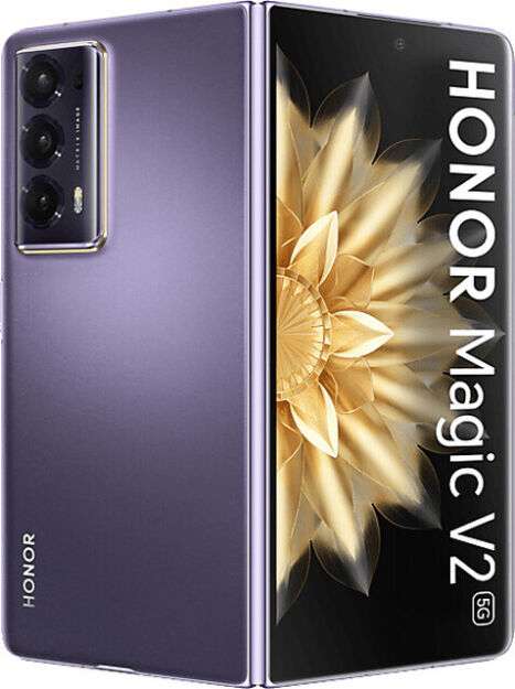 HONOR Magic V2, 16GB + 512GB, Snapdragon 8 Gen 2, Purple oder Black, Super-light Titanium + ein Geschenk DJI Mini 2 SE oder Honor Pad 8
