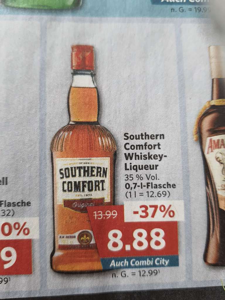 [Combi - auch City] Southern Comfort Whiskeylikör 0,7 L