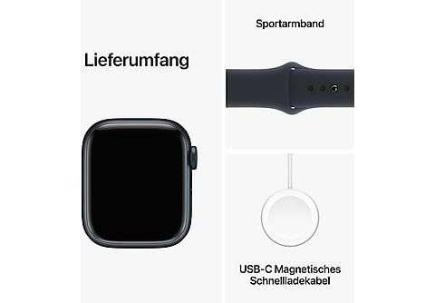 Media Markt/Saturn: Apple Watch 9 in verschiedenen Varianten (41 od. 45mm, mit/ohne Cellular)