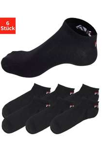 [Otto UP+] Angebot des Tages: Fila Sneakersocken (6-Paar) mit eingestricktem Logo | 75% Baumwolle, in schwarz, weiß oder grau, Gr. 35 - 46)