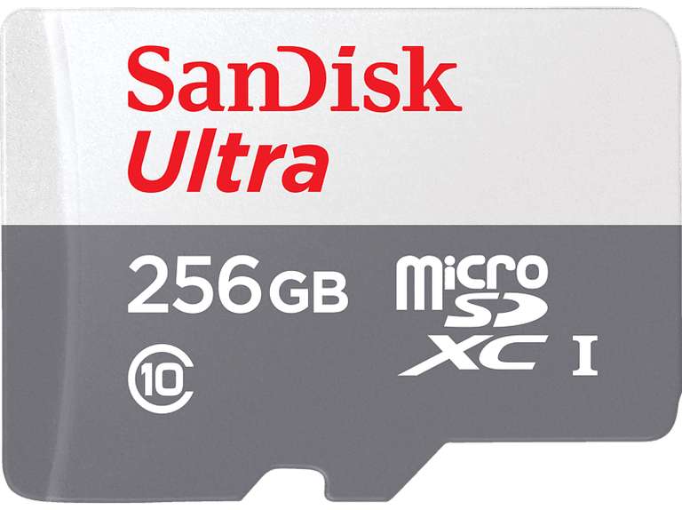 SANDISK Ultra UHS-I mit Adapter für Tablets, Micro-SDXC Speicherkarte, 256 GB, 120 MB/s