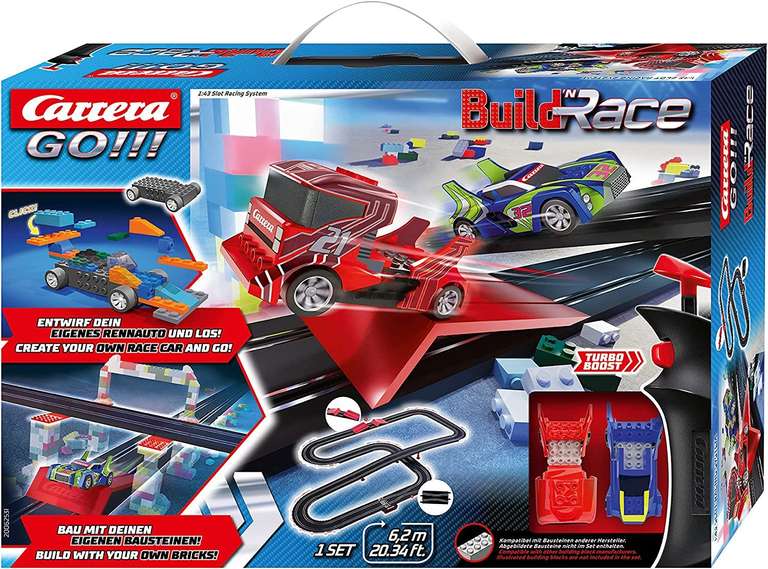 Carrera GO!!! Build 'n Race Rennstrecken Set | 6,2m für 36,99€ | 4,9m für 31,99€ | 3,6m für 27,99€ [Prime]