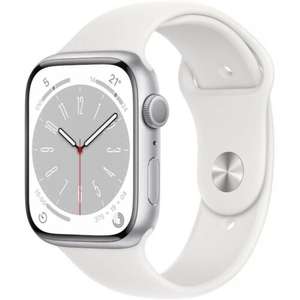 Apple Watch Serie 8 GPS Silber und beige 45mm