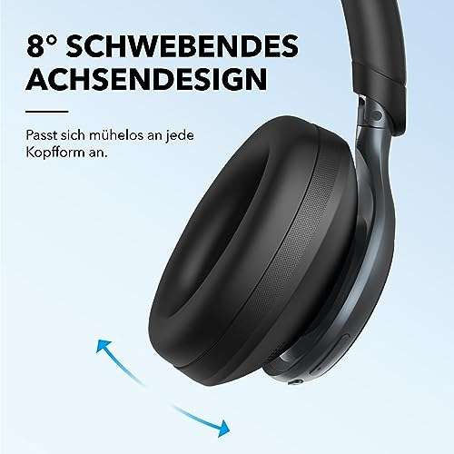 (Prime) Soundcore Space One - Kabellose Over-Ear Bluetooth Kopfhörer - Schwarz - Blau - Cafe Latte