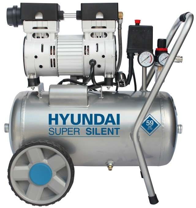 Hyundai Silent Kompressor SAC55752 | 24L | 230V | 8bar | 0,75kW