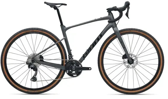 Giant Revolt 0 2026 Stealth Chrome; Gravelbike, GRX 2x12, 9,7kg