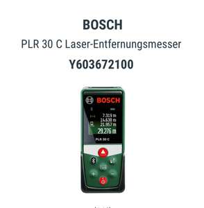 BOSCH PLR 30 C Digitaler Bluetooth Laser-Entfernungsmesser
