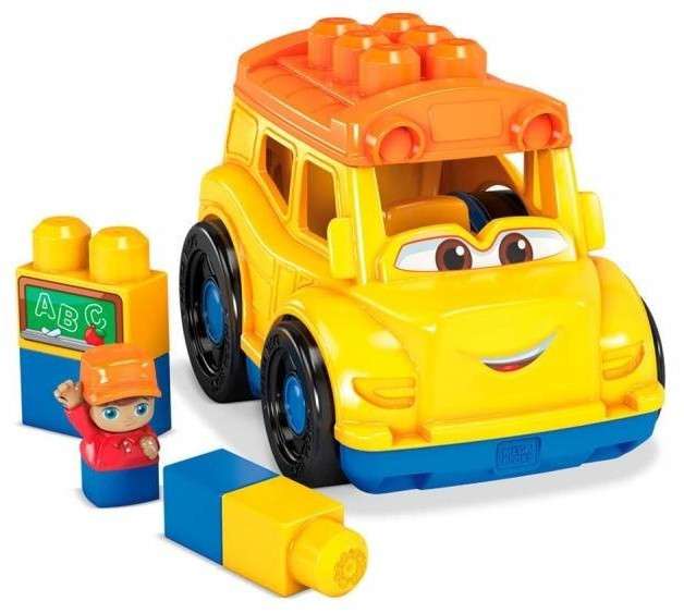 [spielemax.de] Mattel Mega Bloks Fisher-Price - Kleines Fahrzeug Schulbus (6-teilig)