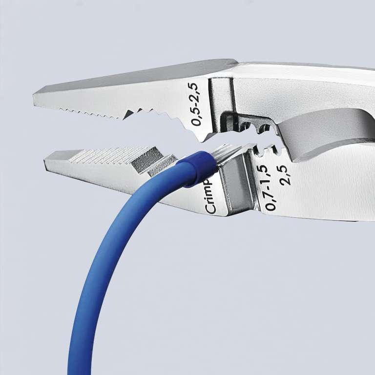 Knipex Elektro-Installationszange verchromt, isoliert mit Mehrkomponenten-Hüllen, VDE-geprüft 200 mm, Amazon (Prime?)