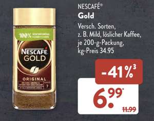 Nescafe Gold 200 g 6,99 Offline bei Aldi-Süd