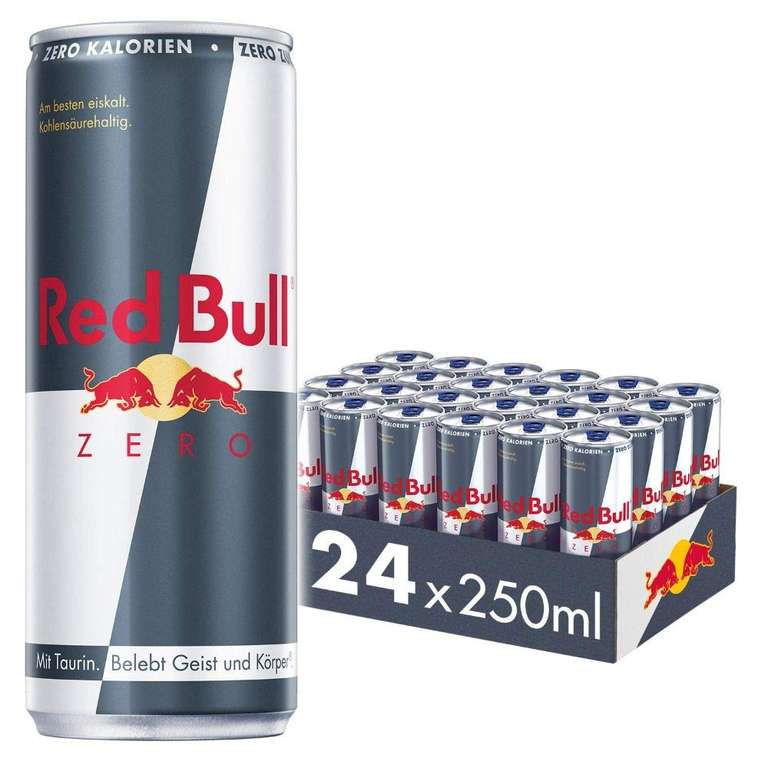[Prime Sparabo] Red Bull Energy Drink, Sugarfree oder Zero, 24 x 250ml (zzgl. 6€ Pfand, 0,75€ pro)