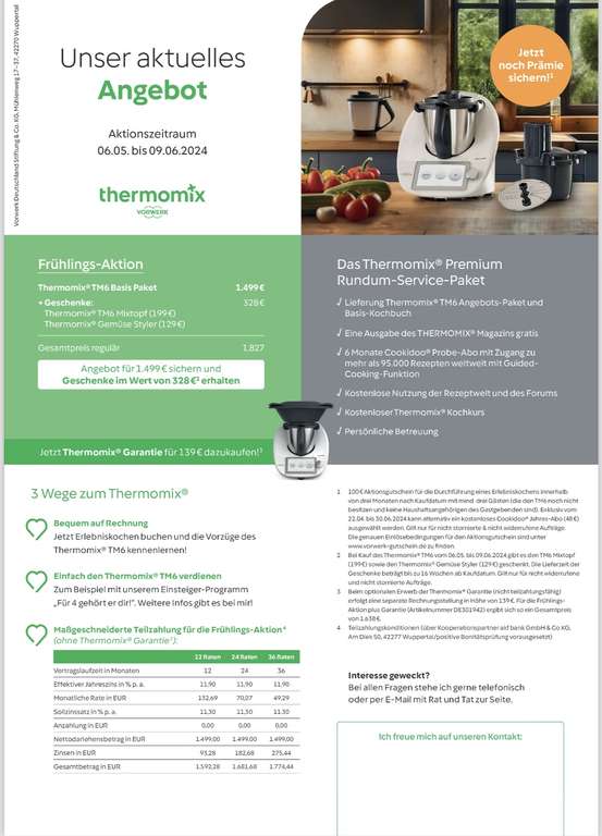 Thermomix Frühlings Angebot