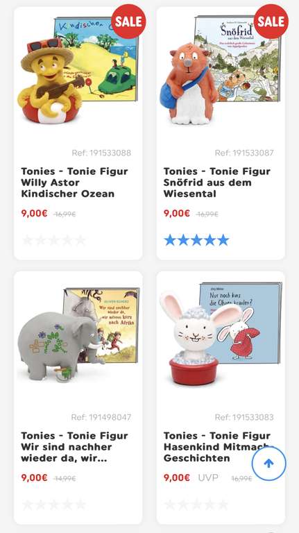 Tonie Figuren für 9€ per Click and Collect bei Smythstoys