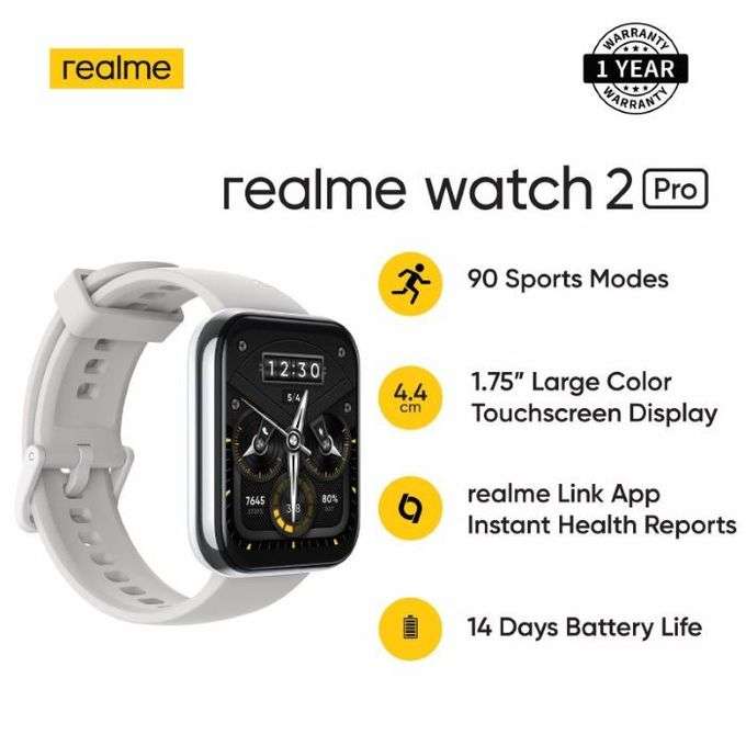 Smartphone Realme GT 2 (12GB, 256GB, schwarz) plus Realme Watch Pro 2 gratis