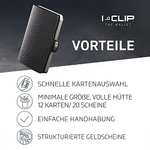 I-CLIP Original Mini Wallet mit Geldklammer - Pure Schwarz für 28€ | Carbon Schwarz 29,90€ [Geldbörse/Kartenetui - Leder] [Prime]