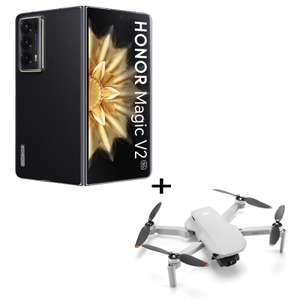 Honor Magic V2 + DJI Mini 2 SE Drohne | 7.92", 2344x2156, OLED, faltbar auf 6.43", 120Hz, 2500nits | Snapdragon 8 Gen2 | 16/512Gb | 5000mAh