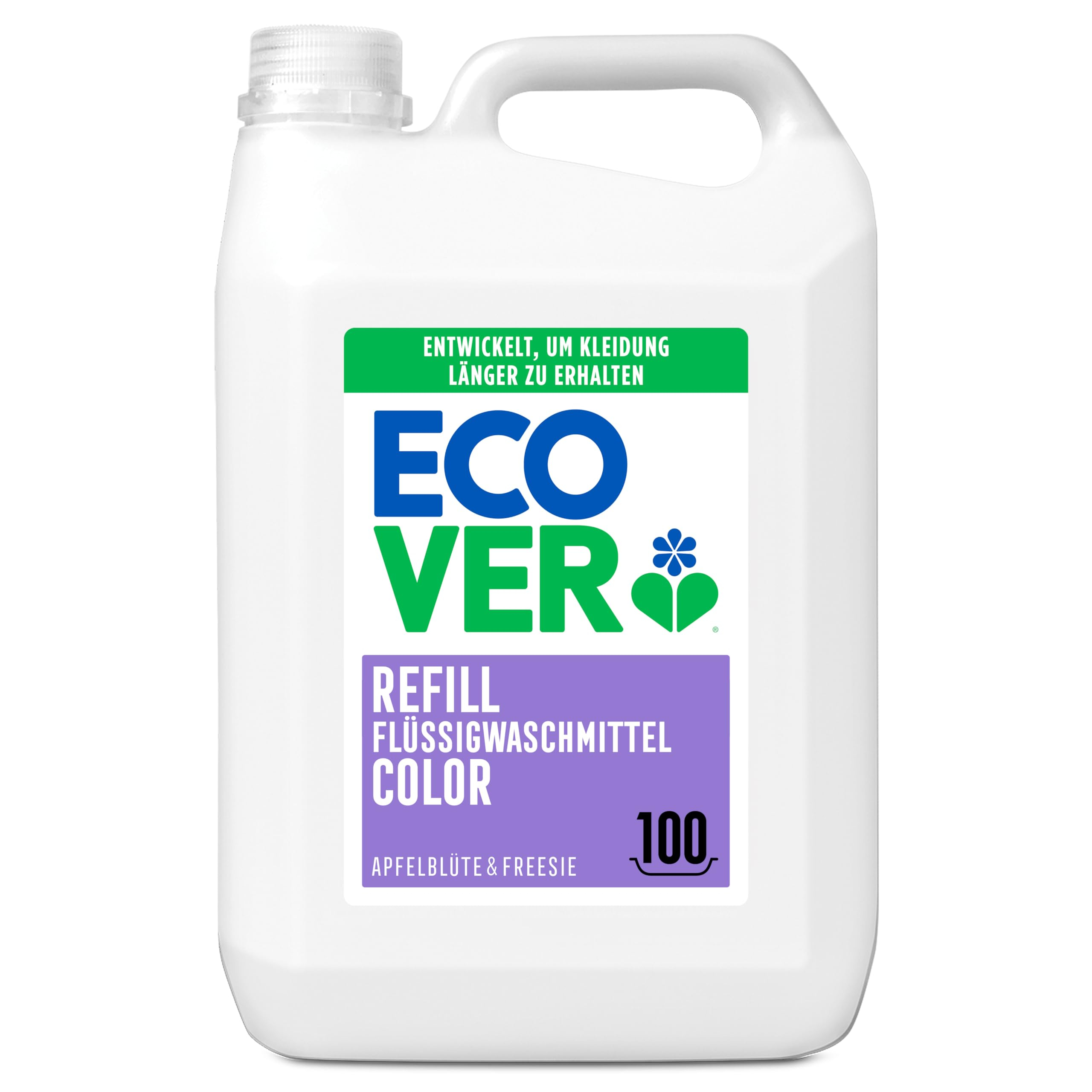 Ecover Color Flüssigwaschmittel, Apfelblüte & Freesie, 5L (Prime)
