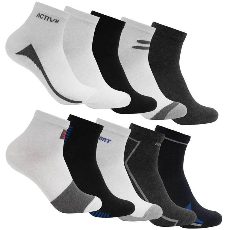 10 Paar Socken (Quarter) in verschiedenen Designs (ab 50€ EK = Preis: 7,99€)