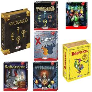 Amigo Spiele Sammeldeal (14), z.B. Wizard 25-Jahre-Edition, 3-6 Spieler, ab 10 Jahren [Thalia KultClub APP]