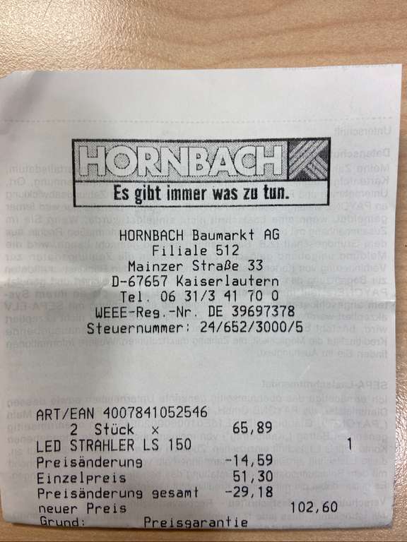 [Hornbach TPG] Steinel LED Strahler LS 150 S Schwarz