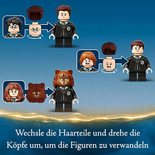 LEGO 76386 Harry Potter Hogwarts: Misslungener Vielsaft-Trank zum 20. Jubiläum, Harry als goldene Minifigur, ab 7 Jahren, 217 Teile (Prime)