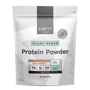 Prime Amazon-Marke: Amfit Nutrition Pflanzliches Proteinpulver, Gesalzenes Karamell, 900g