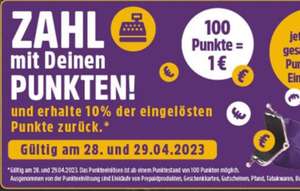 [Edeka Rhein-Ruhr] mit DeutschlandCard Punkten zahlen und 10% der Punkte zurückerhalten - nur am 28. + 29.4.2023