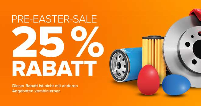 Autodoc Pre-Easter-Sale (15.04.2022 33% Rabatt auf alles, bis auf Reifen 28%)