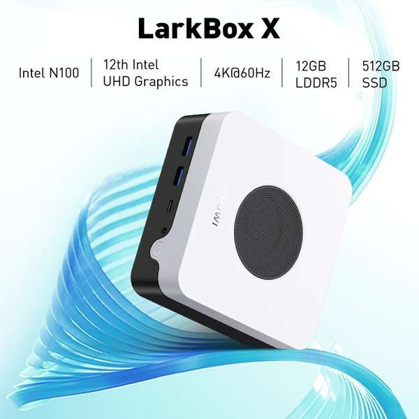 [Wish App] CHUWI LarkBox X - Mini PC - 512GB SSD - 12GB RAM - 12. Gen Intel Alder Lake N100 Prozessor bis 3.4GHz - Win 11 - WIFI 6