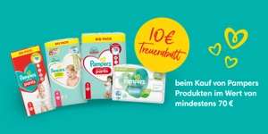 [Rossmann App] Für 70 € Pampers Produkte kaufen und 10 € Rabatt-Coupon sichern