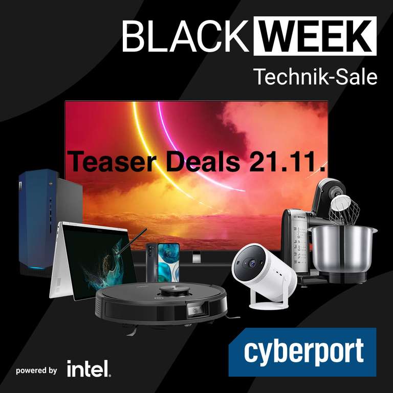 Cyberport Black Week 21.11. | z.B. Harman Kardon Onyx Studio 7 / eufyCam 3 Security Kit 2+1 Kameraset + WD Red SA500 SSD 1 TB - 549,99€