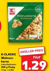 [OFFLINE Kaufland] Walnüsse / Walnusskerne 200g für 1,29 (6,45€/kg)