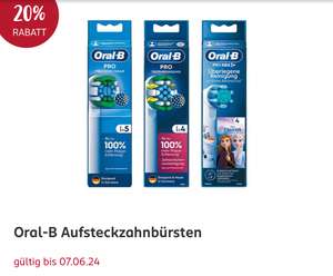 (Rossmann 20% + 10%) 12x Oral B Aufsteckbürsten Pro Precision Clean (1,56€ pro Bürste) und weitere Varianten