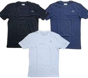 6x Kappa Herren Baumwoll-Shirt Rundhals-Shirt mit kleinem Logo-Patch Kurzarm-Shirt