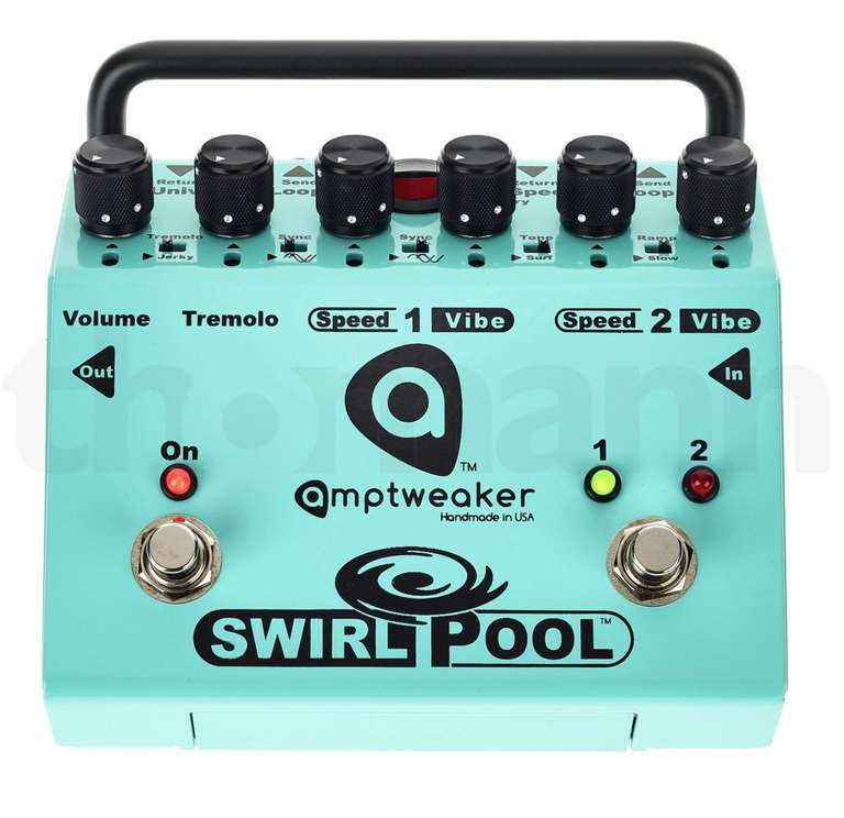Amptweaker E-Gitarren/E-Bässe Effektpedale (10), z.B. Amptweaker SwirlPool, Tremolo/Vibrato Effekt Pedal [Thomann]