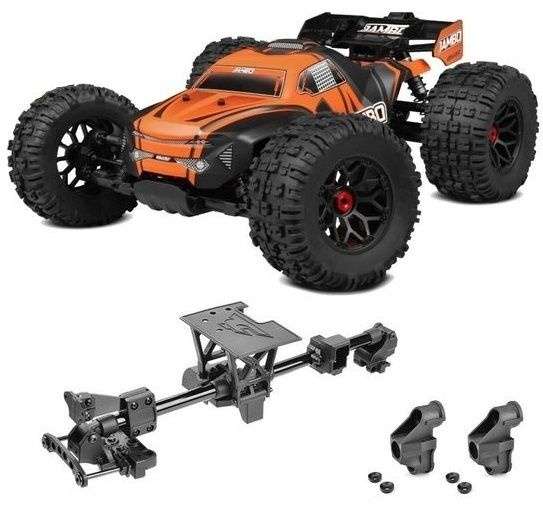 Team Corally JAMBO Roller (C-00166) inkl. Chassis Brace Kit Xtreme und HD Steering Blocks RC Auto 1/8 Monster Truck SWB 4WD