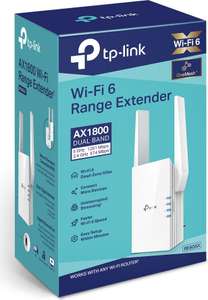 [B-Ware] Diverse TP-Link WiFi 6 Repeater | z.B. TP-Link RE605X (WiFi 6, AX1800 (2.4GHz: 574Mbps / 5GHz: 1201Mbps), WPA3, MU-MIMO, Mesh)
