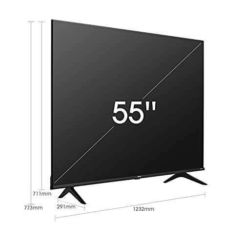 Hisense 55A6BG Neuer 4K UHD Smart TV mit Dolby Vision HDR, DTS Virtual X, Freeview Play, Alexa Built-in, Bluetooth (Neu 2022)