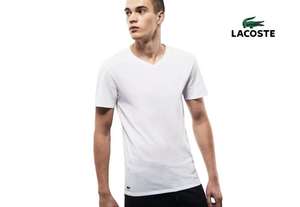 6x Lacoste Basic-T-Shirt | Rundhals- oder V-Ausschnitt in verschiedenen Farben