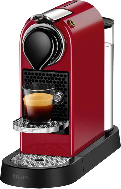 Krups Nespresso CitiZ XN 7415 Cherry Red + 35 Stangen Nespressokaffee