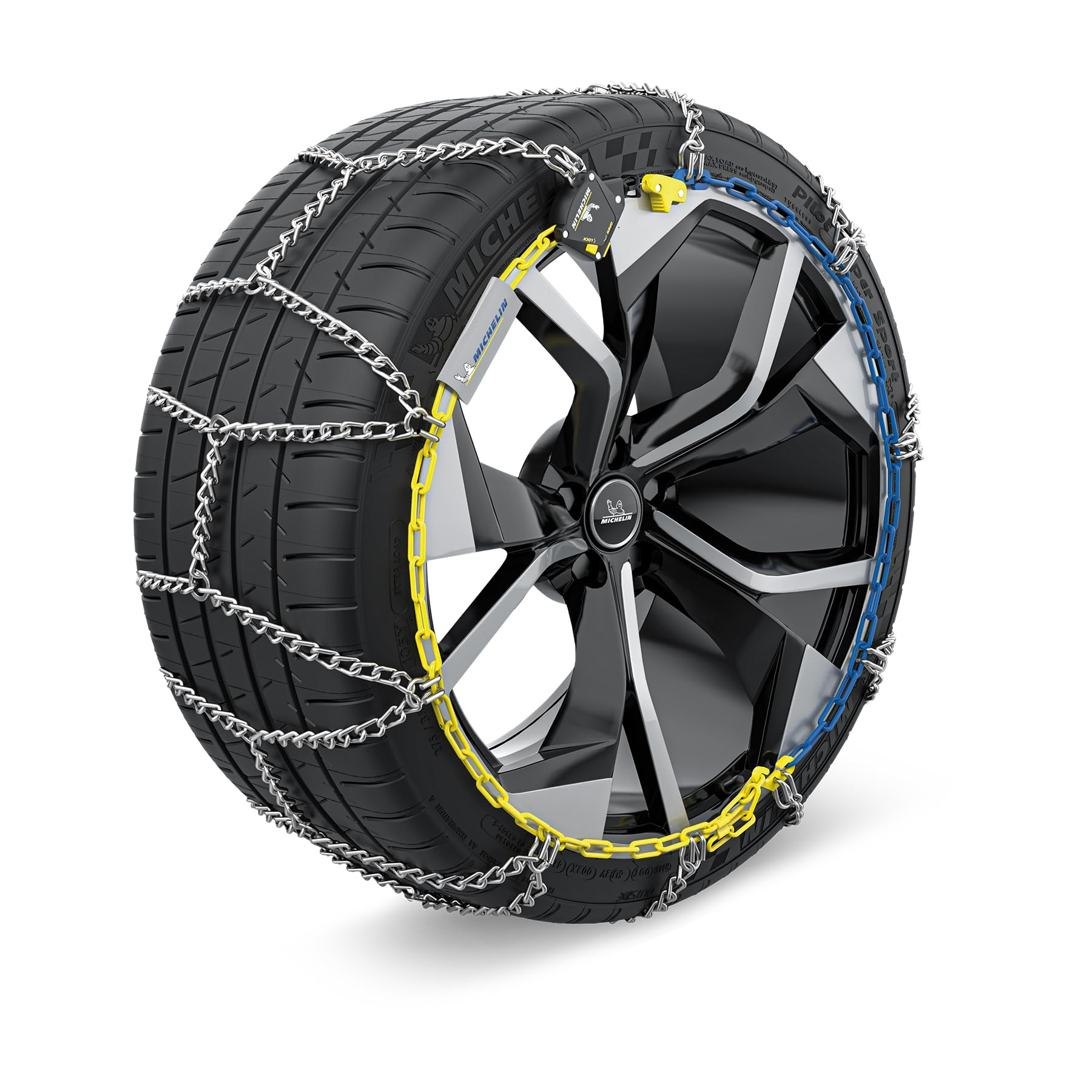 Michelin 008348 Schneeketten [ 7mm, 13 - 18 Zoll ] mit Kettenspanner, Montageanleitung und Aufbewahrungstasche [ Amazon DE ]