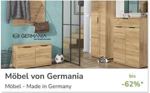 [limango] Möbel von Germania im Sale, z.B. Garderobenschrank "Telde" in Weiß/ Eiche