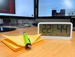 [Prime] Technoline WS9455 kleines Bürothermometer, Thermometer, Hygrometer, Überwachung von Temperatur und Luftfeuchte am Arbeitsplatz