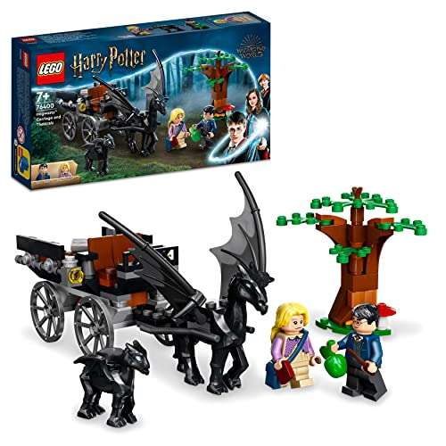 LEGO 76400 Harry Potter Hogwarts Kutsche mit Thestralen, mit Minifiguren wie Luna Lovegood und Pferde-Figuren (Prime/Otto flat)