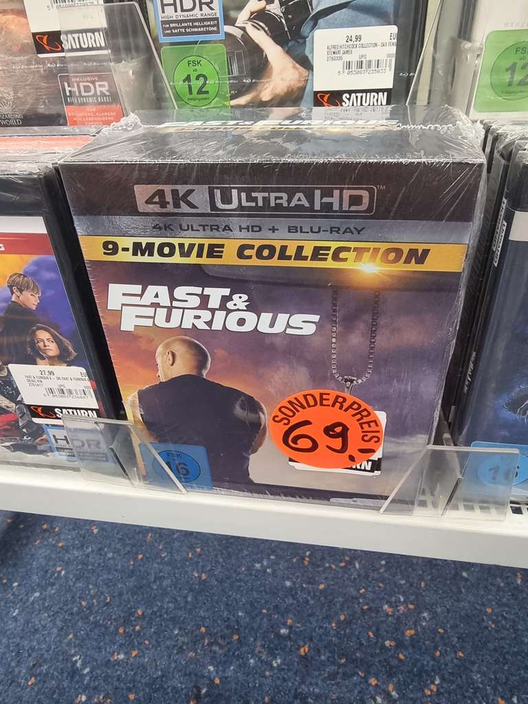 Lokal: Düsseldorf Saturn Kö reduzierte Filme u.a. Zack Snyder's Justice League Trilogie [Blu-ray] für 14 €