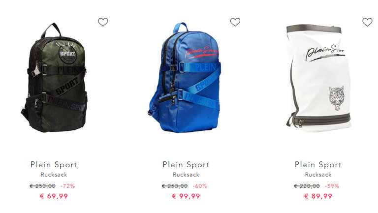 [BS] Sammeldeal Philipp Plein Sport - Taschen, Rucksäcke und Weekender ~70%