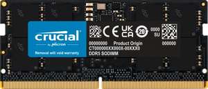 Crucial 16GB DDR5-4800 CL40 SODIMM für 32,99€ (Amazon Prime)