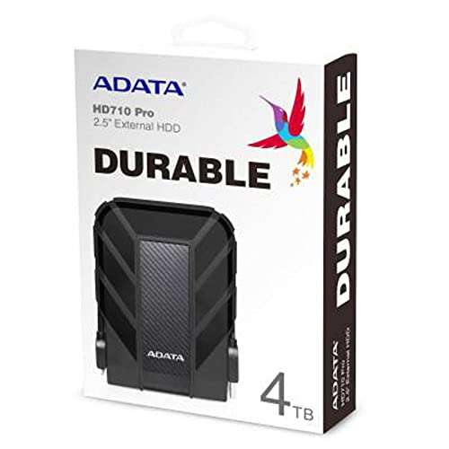 ADATA HD710 Pro - 4 TB, ext. Festplatte, USB 3.2 Gen.1, IP68-Schutzklasse, schwarz
