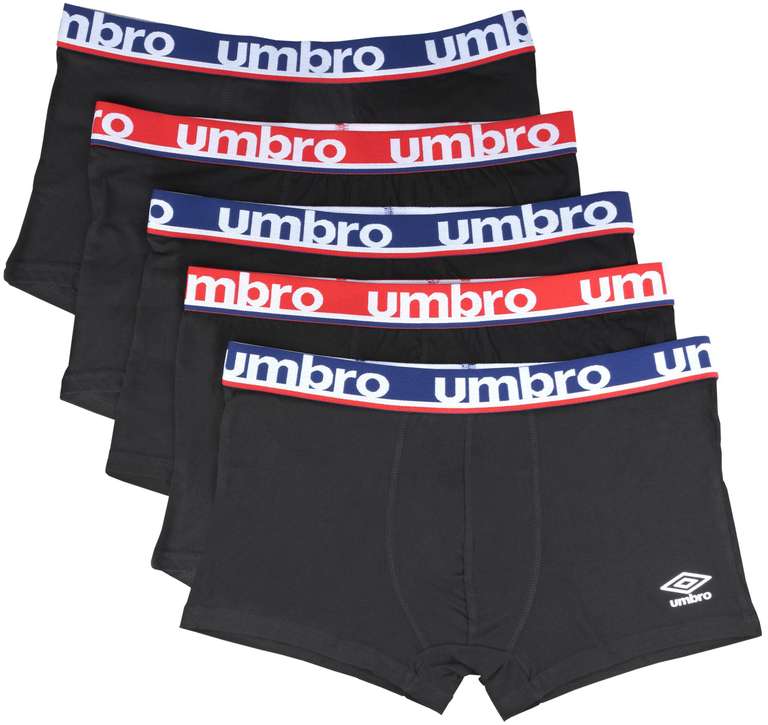 [5er-Pack] UMBRO Retro- /Boxershorts (100% Baumwolle) - nur XXL | z.B. 30x Boxershorts für ~0,71€/Stück